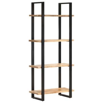 4-Tier Bookcase 80x40x180 cm Rough Mango Wood