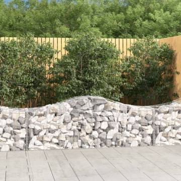 Arched Gabion Baskets 12 pcs 200x50x6080 cm Galvanised Iron