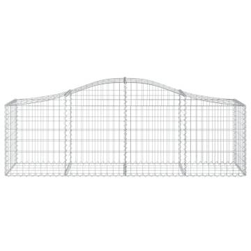 Arched Gabion Baskets 12 pcs 200x50x6080 cm Galvanised Iron