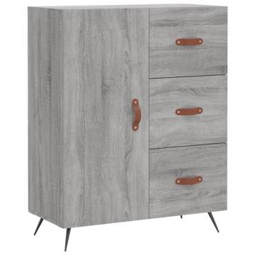 Highboard Grey Sonoma 69.5x34x180 cm Engineered Wood