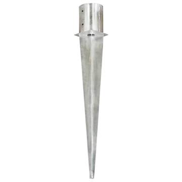 Ground Spikes 6 pcs Silver 12x91 cm Galvanised Steel