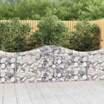 Arched Gabion Baskets 18 pcs 200x30x80100 cm Galvanised Iron