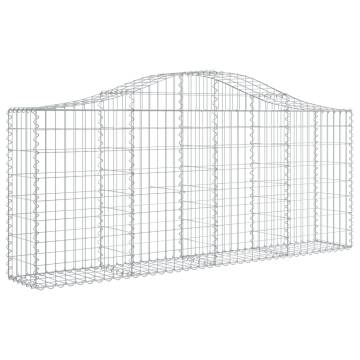 Arched Gabion Baskets 18 pcs 200x30x80100 cm Galvanised Iron