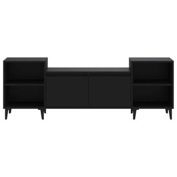 TV Cabinet Black 160x35x55 cm Engineered Wood