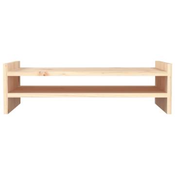 Monitor Stand 50x27x15 cm Solid Wood Pine