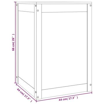 Laundry Box 44x44x66 cm Solid Wood Pine