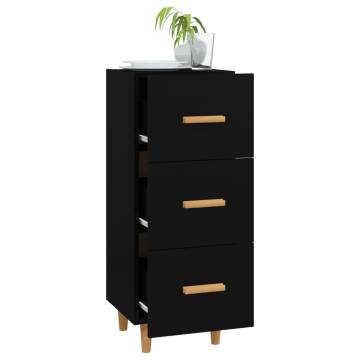 Sideboard Black 34.5x34x90 cm Engineered Wood