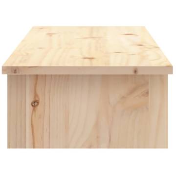 Monitor Stand 100x27x15 cm Solid Wood Pine