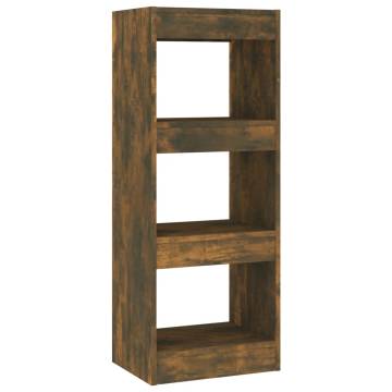 Book CabinetRoom Divider Smoked Oak 40x30x103 cm Engineered Wood