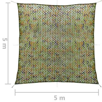 Camouflage Net with Storage Bag 5x5 m Green