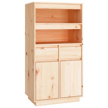 Highboard 60x40x116.5 cm Solid Wood Pine