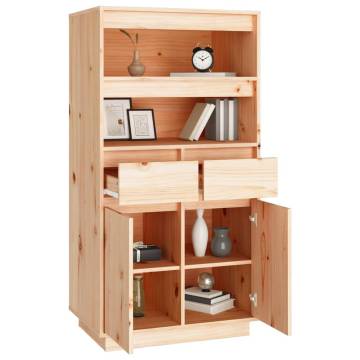 Highboard 60x40x116.5 cm Solid Wood Pine