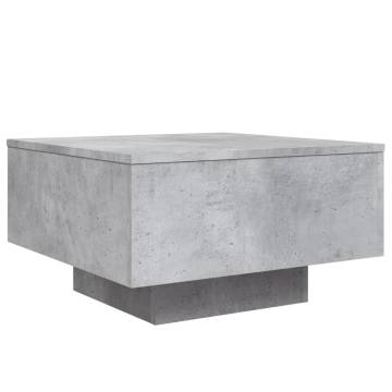 Coffee Table Concrete Grey 55x55x31 cm Engineered Wood