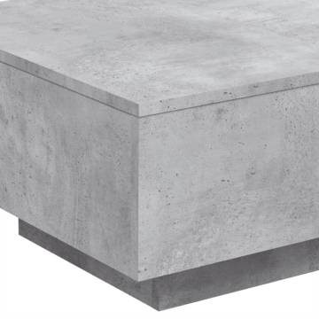 Coffee Table Concrete Grey 55x55x31 cm Engineered Wood