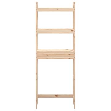 Toilet Rack 63x26x171 cm Solid Wood Pine