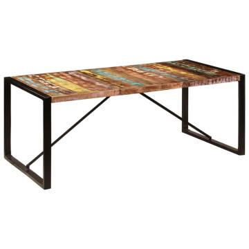 Dining Table 200x100x75 cm Solid Reclaimed Wood