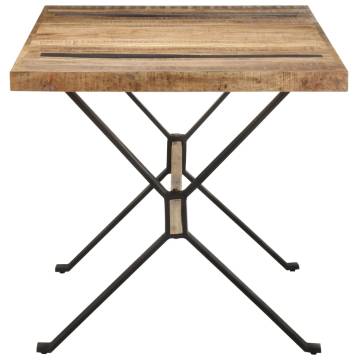 Dining Table 160x80x76 cm Rough Mango Wood