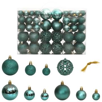 Christmas Baubles 100 pcs Green 3 4 6 cm