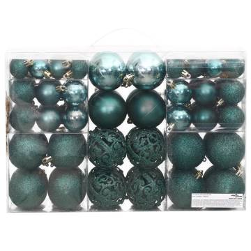 Christmas Baubles 100 pcs Green 3 4 6 cm