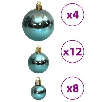 Christmas Baubles 100 pcs Green 3 4 6 cm