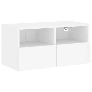 TV Wall Cabinet White 60x30x30 cm Engineered Wood