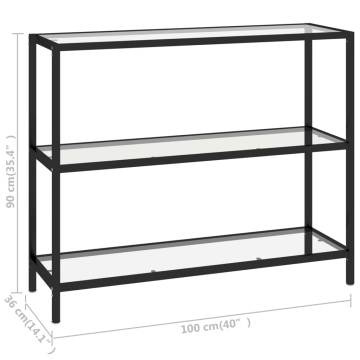 Shelf Transparent 100x36x90 cm Tempered Glass