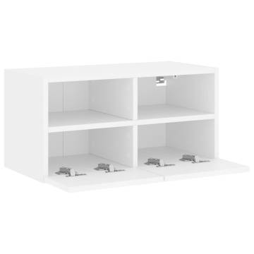 TV Wall Cabinet White 60x30x30 cm Engineered Wood