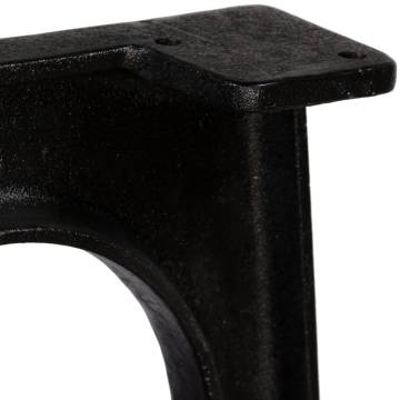 Dining Table Legs 2 pcs with Arched Base A-Frame Cast Iron