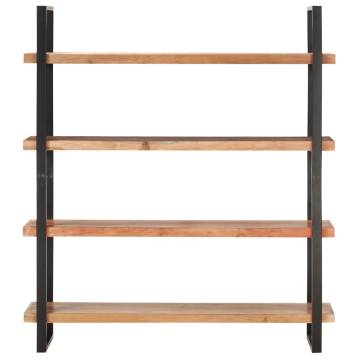 4-Tier Bookcase 160x40x180 cm Solid Acacia Wood