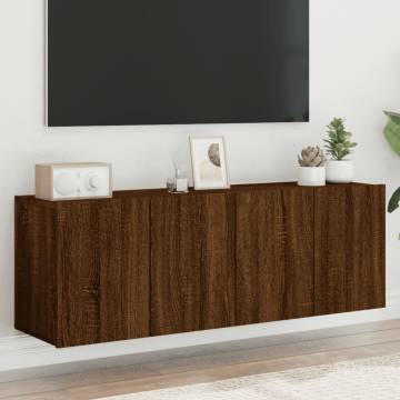 TV Cabinets Wall-mounted 2 pcs Brown Oak 60x30x41 cm