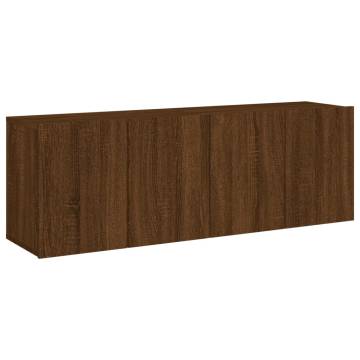 TV Cabinets Wall-mounted 2 pcs Brown Oak 60x30x41 cm