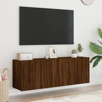 TV Cabinets Wall-mounted 2 pcs Brown Oak 60x30x41 cm