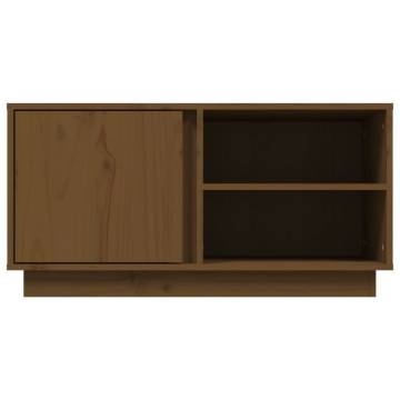 TV Cabinet Honey Brown 80x35x40.5 cm Solid Wood Pine