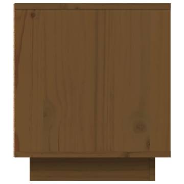 TV Cabinet Honey Brown 80x35x40.5 cm Solid Wood Pine