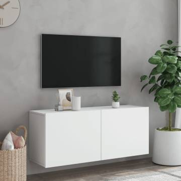 TV Cabinet Wall-mounted White 100x30x41 cm