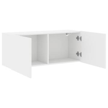 TV Cabinet Wall-mounted White 100x30x41 cm