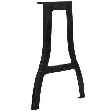 Dining Table Legs 2 pcs A-Frame Cast Iron