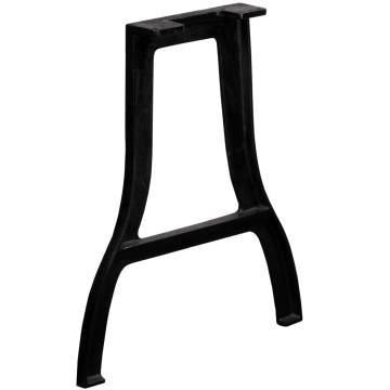 Dining Table Legs 2 pcs A-Frame Cast Iron