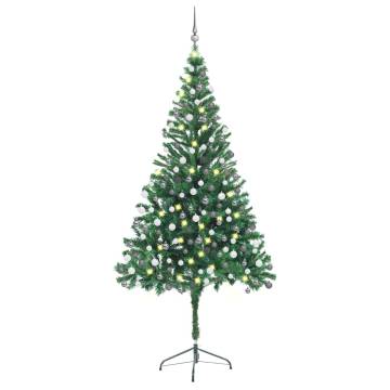 Artificial Pre-lit Christmas Tree with Ball Set 210cm 910 Branches