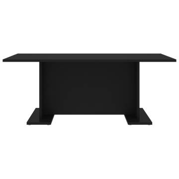 Coffee Table Black 103.5x60x40 cm Engineered Wood