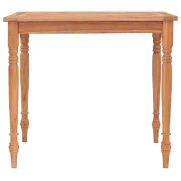 Batavia Table 85x85x75 cm Solid Teak Wood