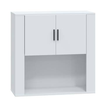 Wall Cabinet High Gloss White 80x33x80 cm Engineered Wood