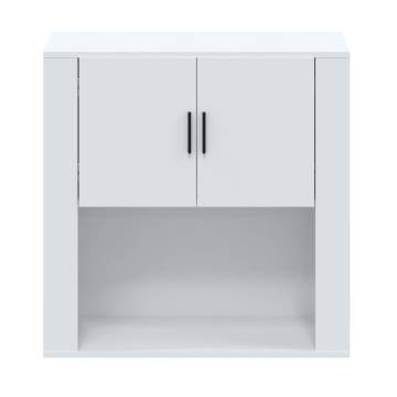 Wall Cabinet High Gloss White 80x33x80 cm Engineered Wood