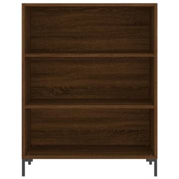 Highboard Brown Oak 69.5x32.5x180 cm Engineered Wood