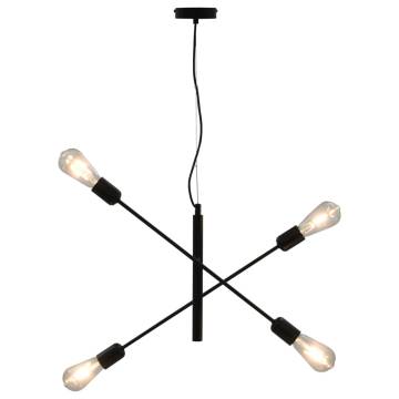 Ceiling Light Black E27