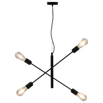 Ceiling Light Black E27