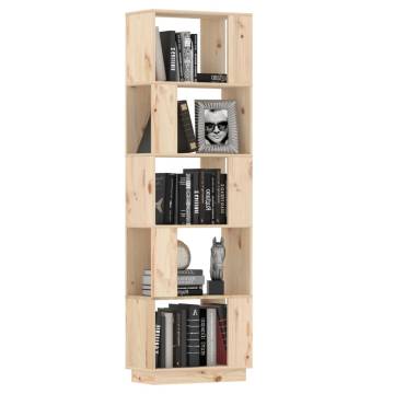 Book CabinetRoom Divider 51x25x163.5 cm Solid Wood Pine