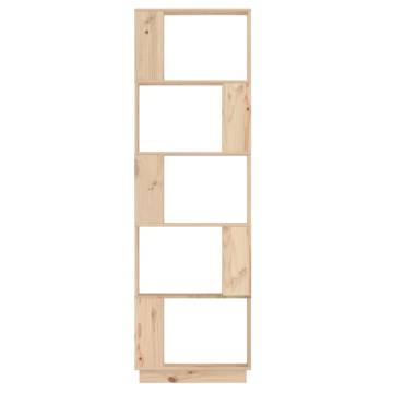 Book CabinetRoom Divider 51x25x163.5 cm Solid Wood Pine