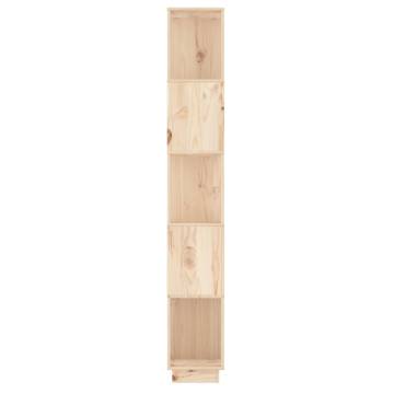 Book CabinetRoom Divider 51x25x163.5 cm Solid Wood Pine