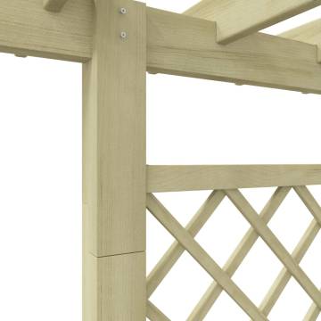 Garden Pergola Planter 162x56x204 cm Wood